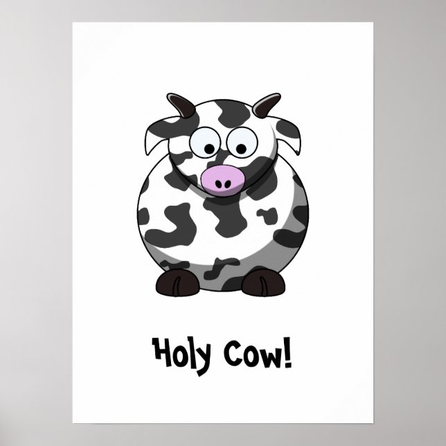Cartoon Cow Poster (Front)