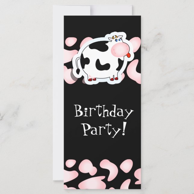 Cartoon cow, rack card (Front)