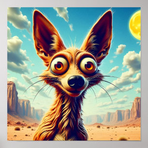 Cartoon Coyote Poster