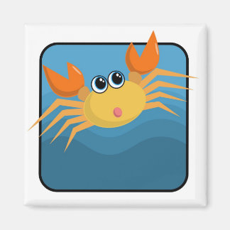 Cartoon Crab Magnet
