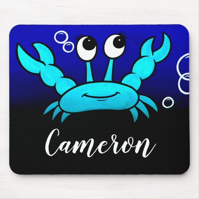 Cartoon Crab Mouse Pad (Front)