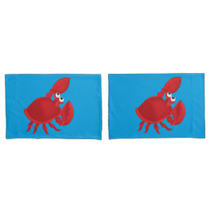 Cartoon crab pillowcase