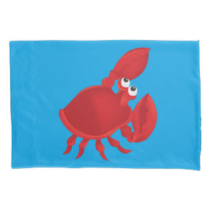 Cartoon crab pillowcase