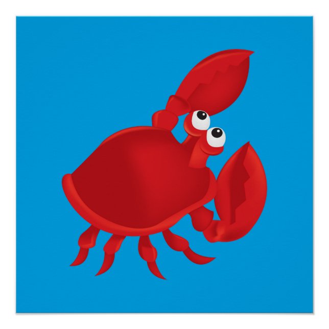 Cartoon crab poster (Front)
