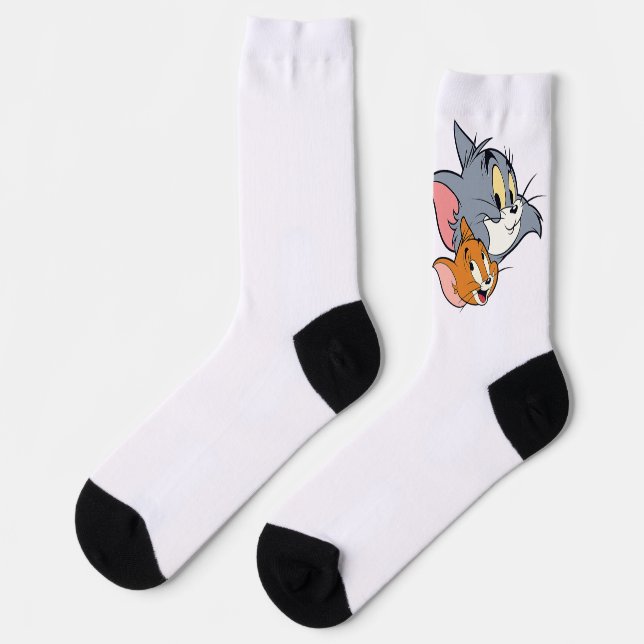  Cartoon Crew Socks | Fun Classic Anima (Left)