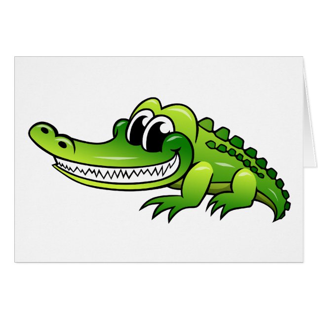 Cartoon Crocodile (Front Horizontal)