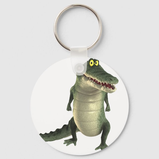 Cartoon Crocodile Key Ring (Front)