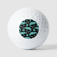 Cartoon crocodiles, cute seamless pattern.