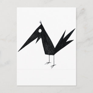 Cartoon Crow Postcard