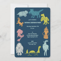 Cartoon Cryptids Cryptozoology Monsters Birthday