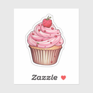 Cartoon cupcake illustration