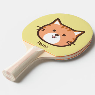 Cartoon cute cat ping pong paddle