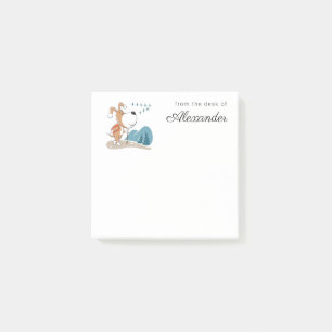 Cartoon Cute Dog Puppy Hiking Woodland Hills Post-it Notes