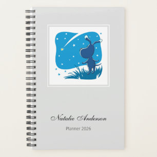 Cartoon Cute Dog Puppy Shooting Star 2026 Planner