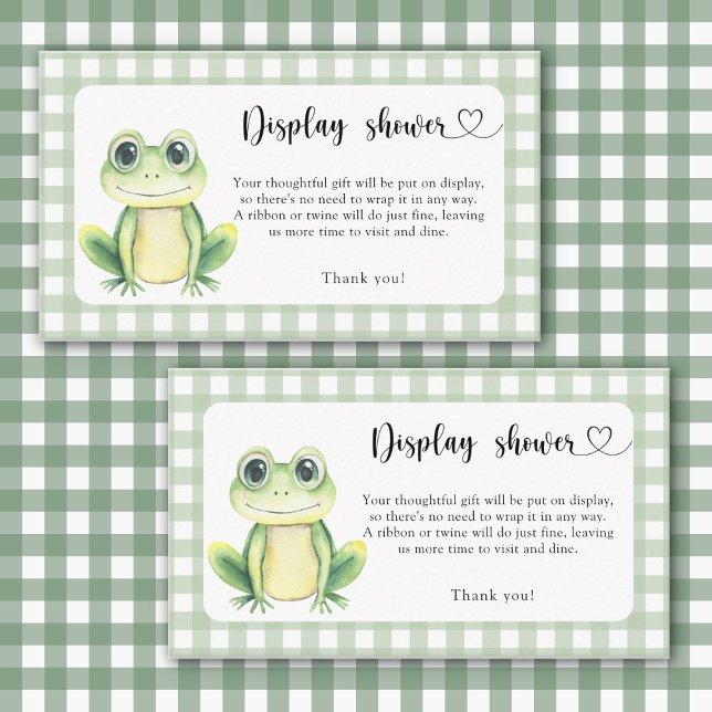 Cartoon cute frog - display shower card (Creator Uploaded)