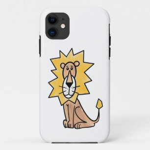 cartoon cute lion kids retro safari jungle animal Case-Mate iPhone case