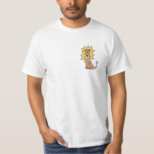 cartoon cute lion kids retro safari jungle animal T-Shirt