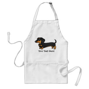 Cartoon Dachshund (smooth coat) Standard Apron