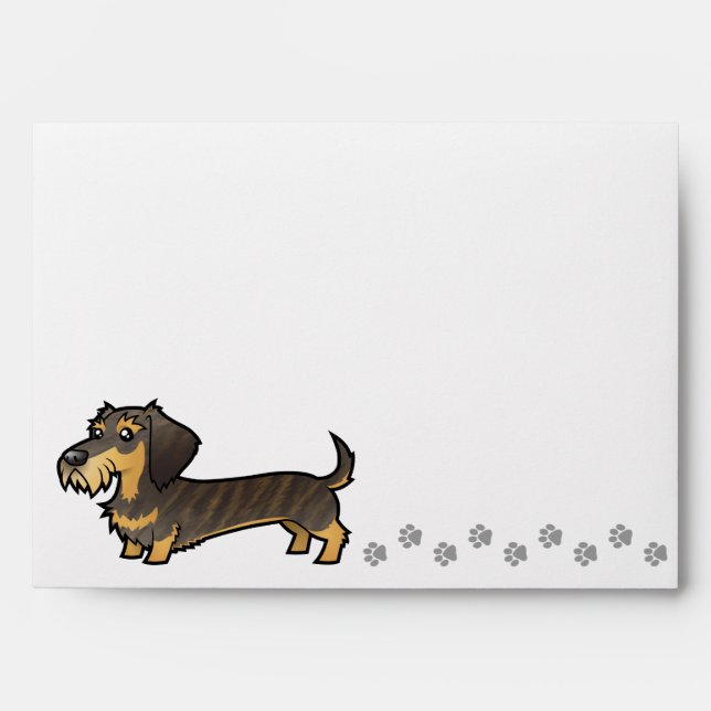 Cartoon Dachshund (wirehair) Envelopes (Front)