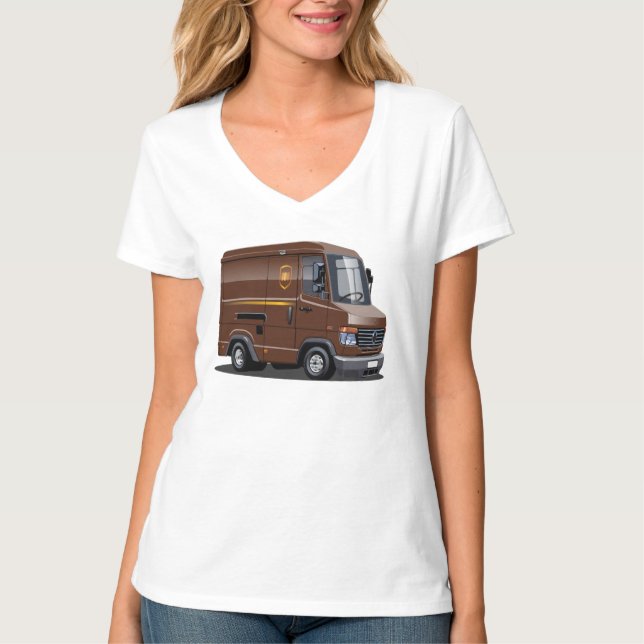 Cartoon delivery van T-Shirt (Front)