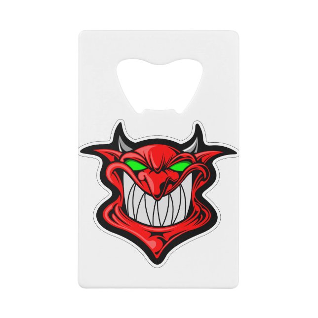 Cartoon demon face head satan (Front)