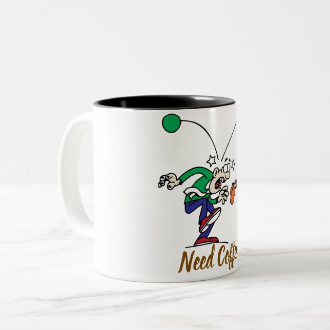 Cartoon design coffee mug (Front Left)