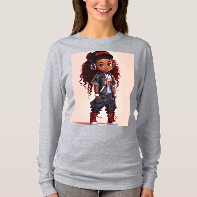 Cartoon design T-shirt Girl  (Front)