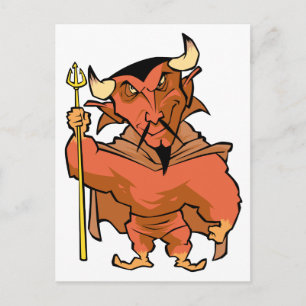 Cartoon Devil Postcard