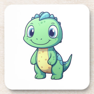 Cartoon dinosaur illustration coaster