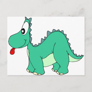 Cartoon Dinosaur Postcard