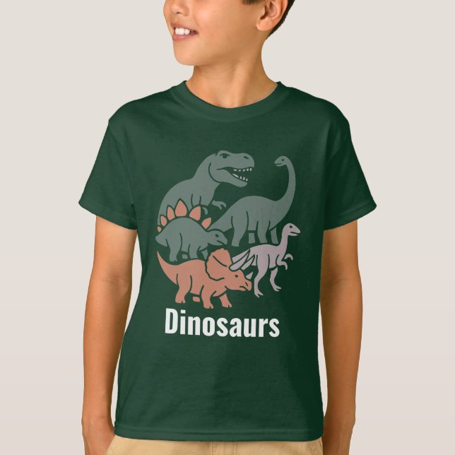 Cartoon Dinosaurs Collection T-Shirt (Front)