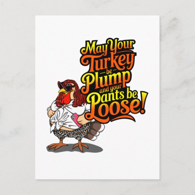 Cartoon Diva Turkey, Postcard (Front)