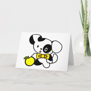 Cartoon Dog Birthday Card