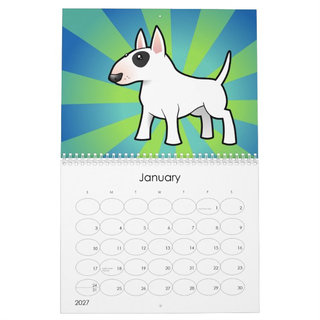 Cartoon Dog Breeds 2011 Calendar (Jan 2027)