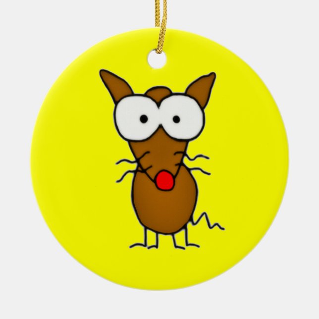 Cartoon Dog Ceramic Tree Decoration (Front)
