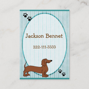 Cartoon Dog Children's Calling Card