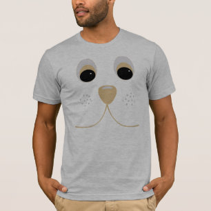 Cartoon Dog Face T-Shirt