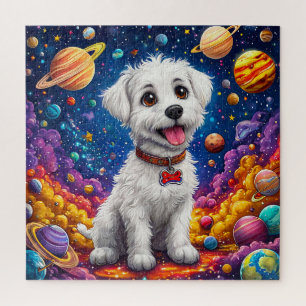 Cartoon dog Fun Kids Space Gift for Children Jigsaw Puzzle