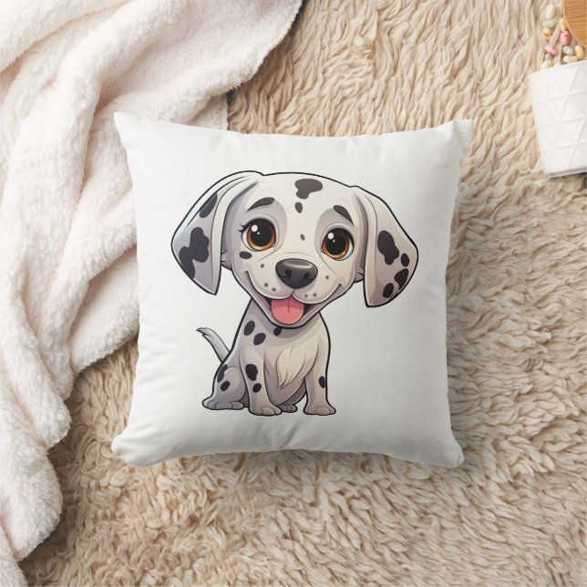 Cartoon dog illustration cushion (Blanket)