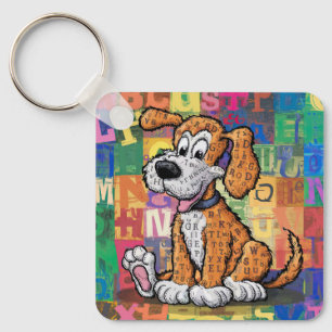 Cartoon Dog Key Ring