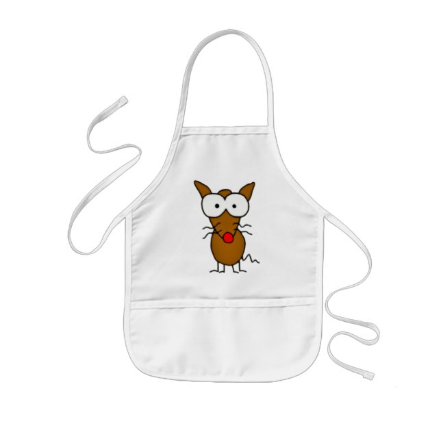 Cartoon Dog Kids Apron (Front)