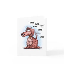 Cartoon Dog Thank You Thank You Card