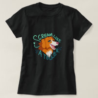 Cartoon Dog Toller Scream Duck Tolling Retriever