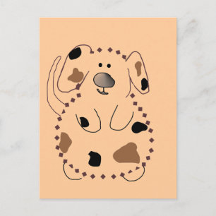 Cartoon Dog Tshirts and Gifts Postcard