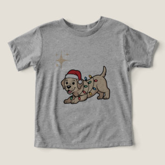 Cartoon Dog With Christmas Hat