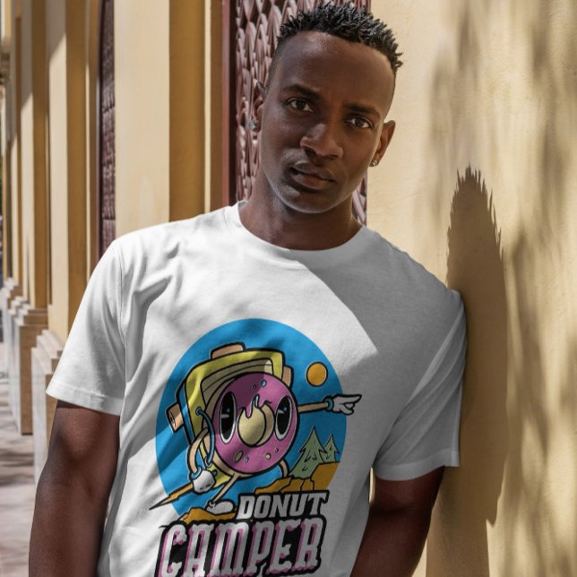 Cartoon Doughnut Camper   T-Shirt (Creator Uploaded)
