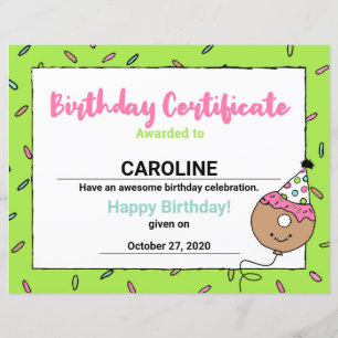 Cartoon Doughnuts Cool Doughnut Designs Birthday C