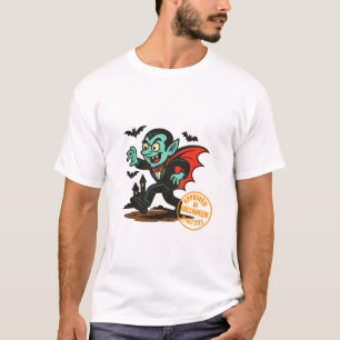 Cartoon Dracula Vampire – Approved by Halloween T-Shirt