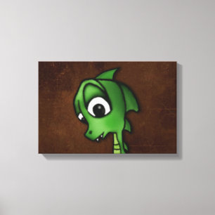 Cartoon Dragon Canvas Print