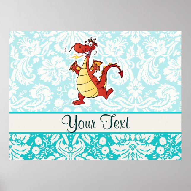 Cartoon Dragon; Cute Poster (Front)